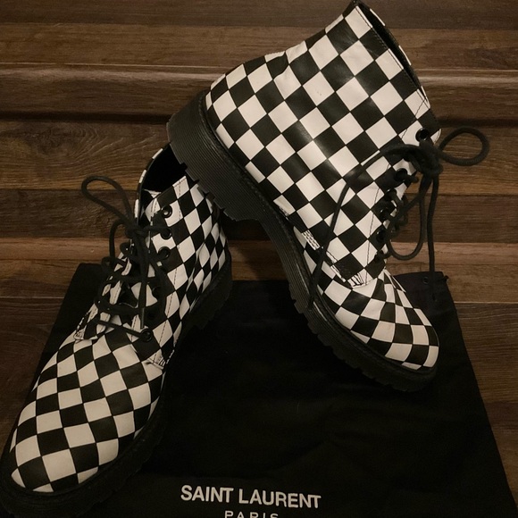 Ankle Boots Black And White Checkered Booties Corkys Shoes New In